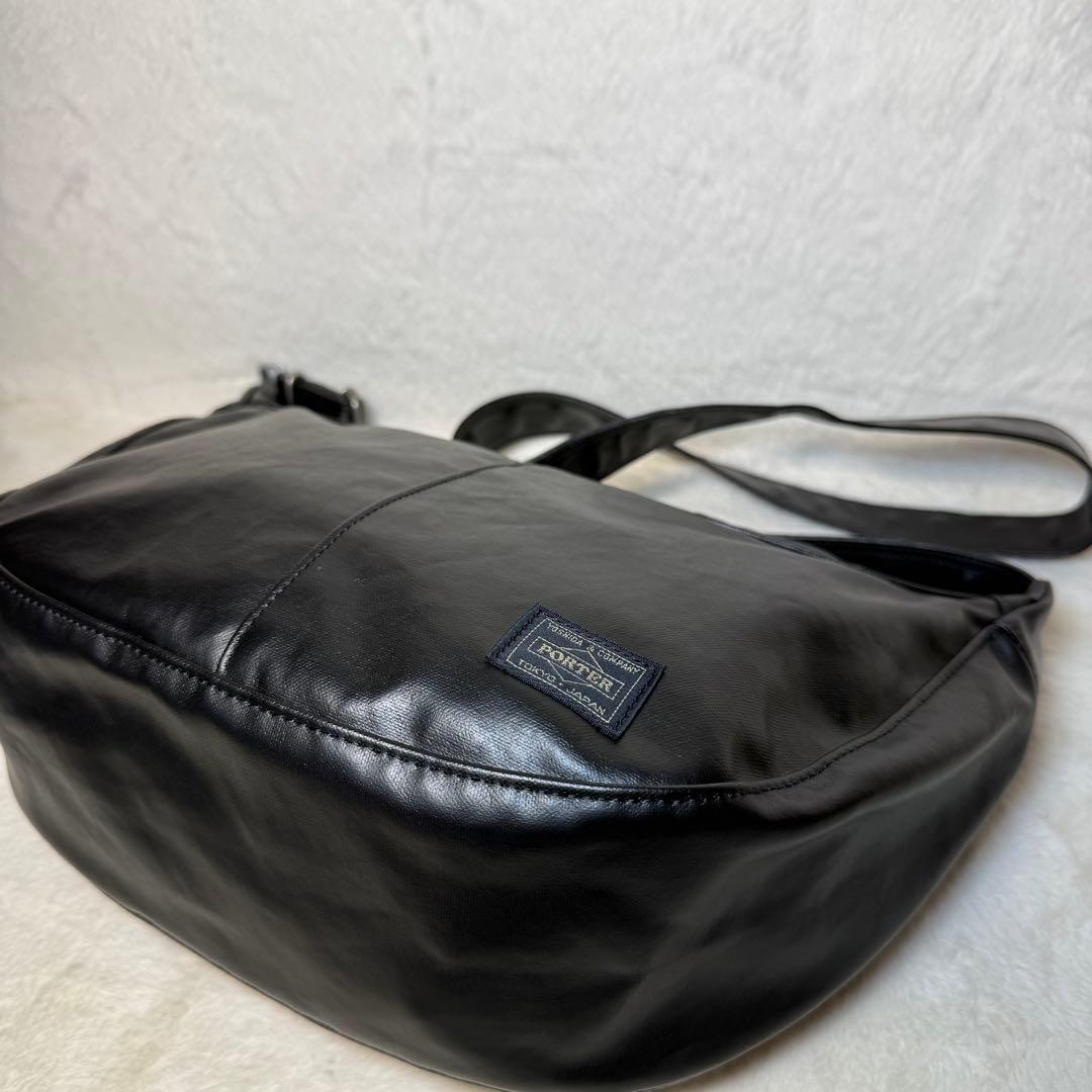 美品　現行タグ ポーター フリースタイル ショルダーバッグ ブラック