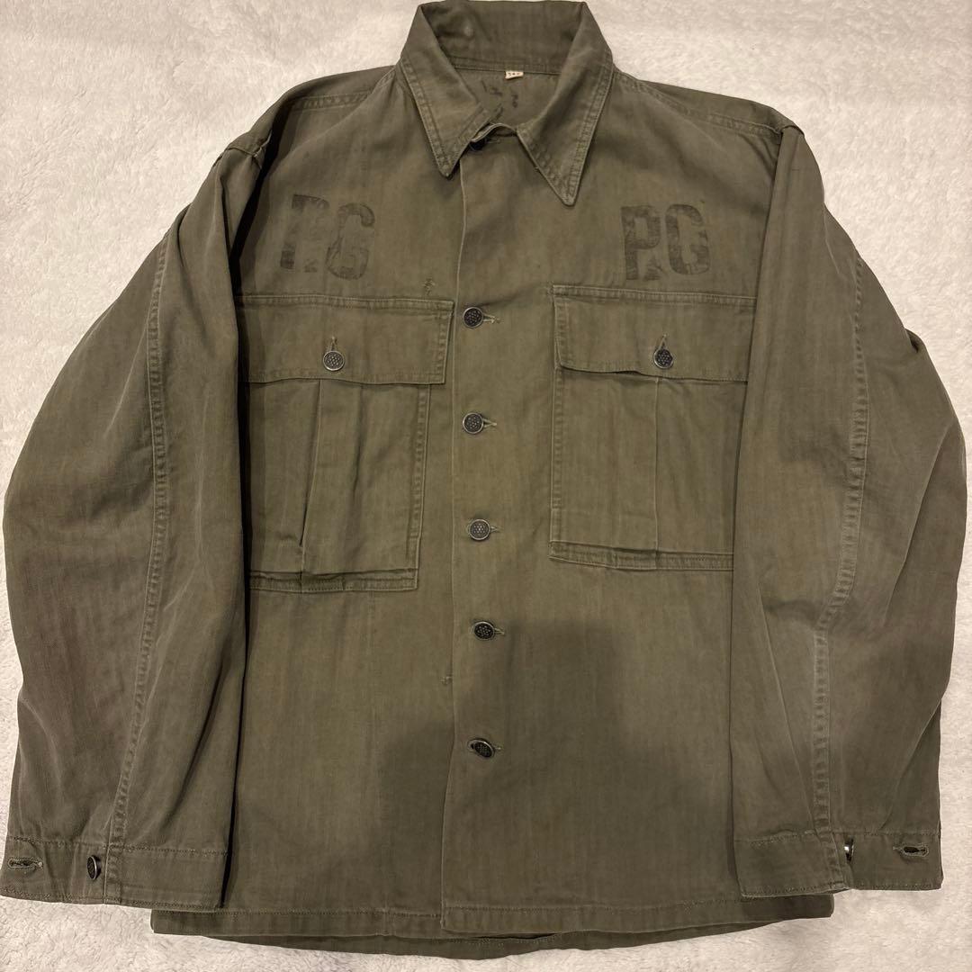 tmsmog1827ステンシル40s〜M-43 ヘリンボーンツイルHBT