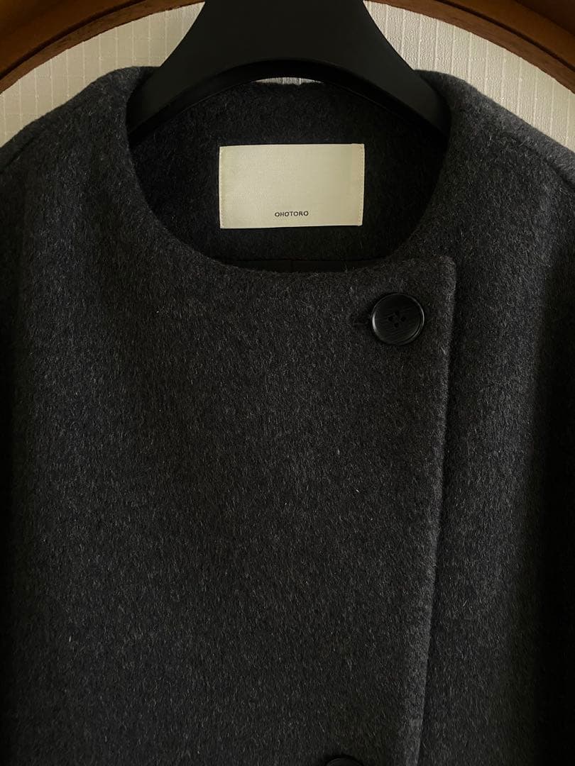 新品未使用　OHOTORO Aries Wool Coat charcoal