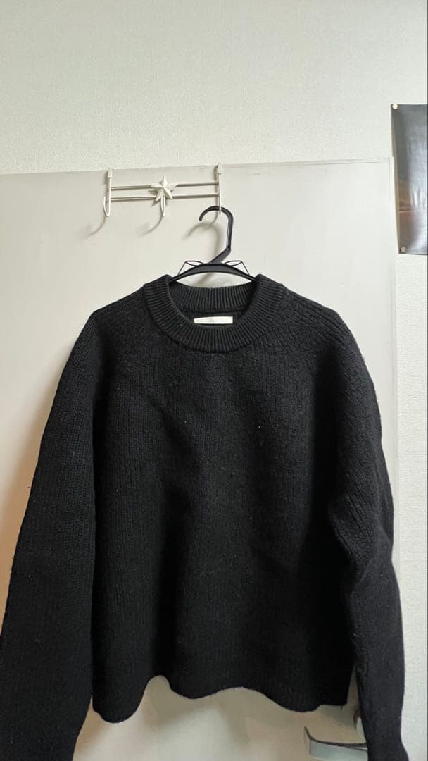 Second layer ショートボックスニット　黒