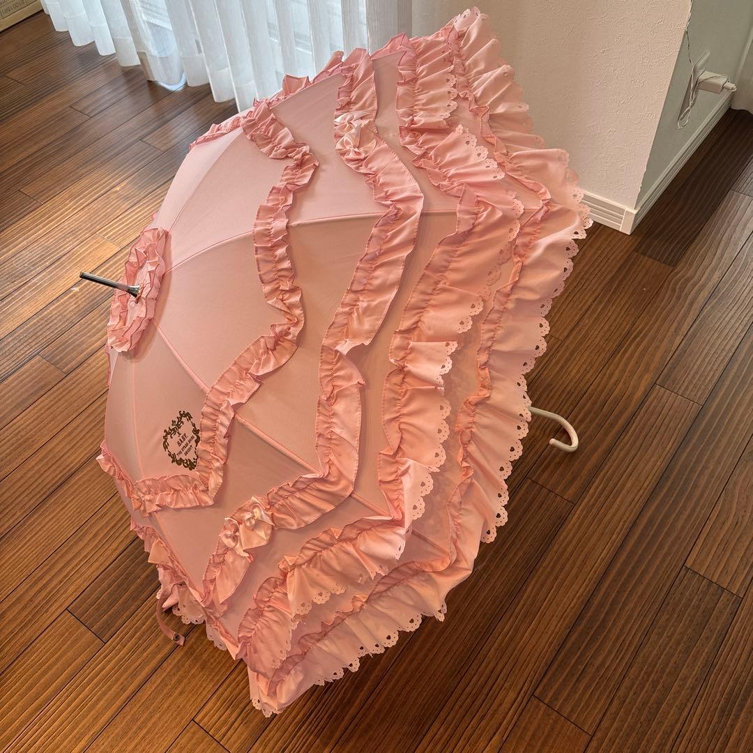 フリル付きピンク日傘 ベイビーザスターズシャインブライト