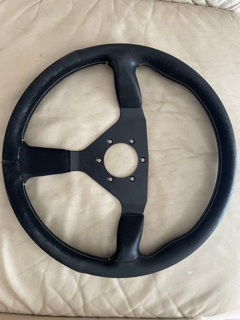 希少！当時物モモ　5次元　N1Rステアリング 35パイ　バックスキン　スウェード