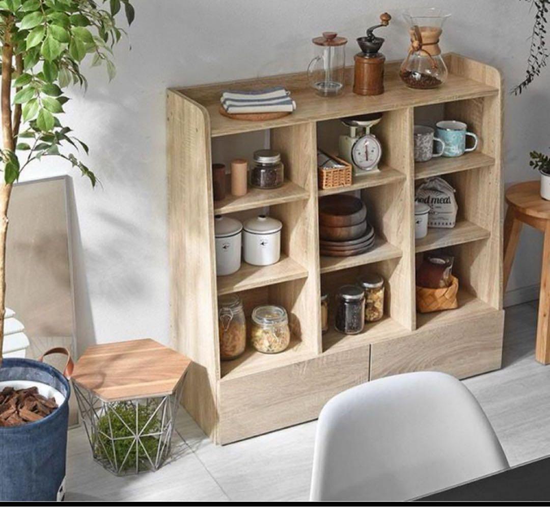 オープンラック　オープンシェルフ　木製