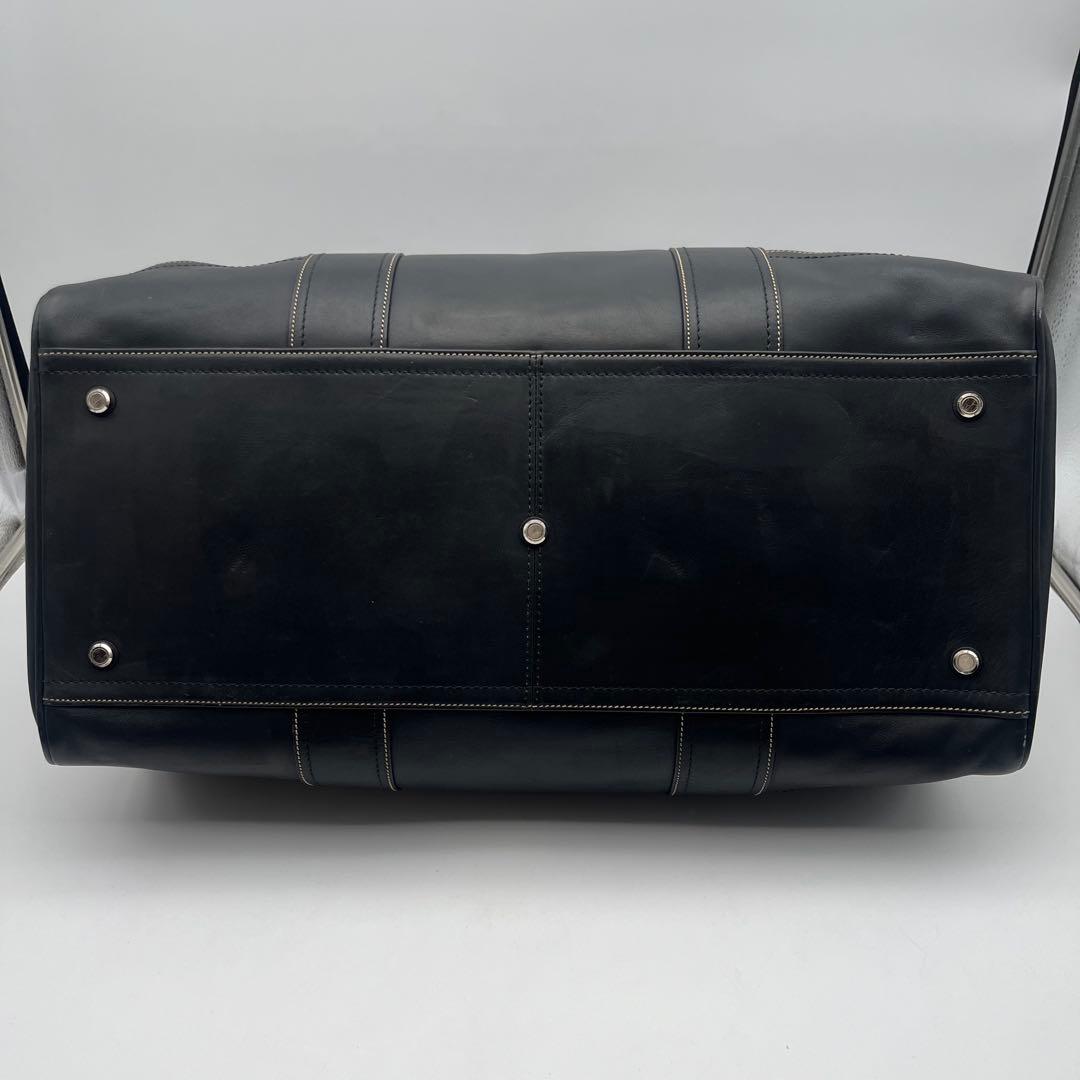 美品 コーチ 2way ボストンバッグ 旅行バッグ ブラック 黒 レザー