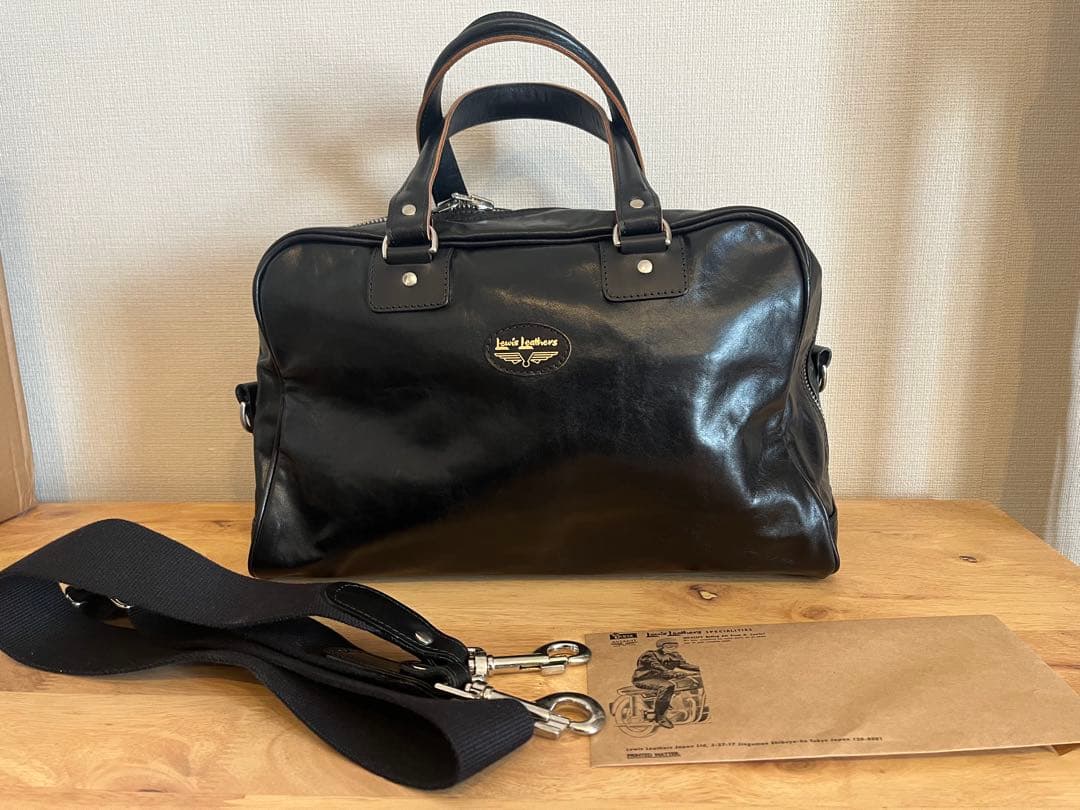 Lewis Leathers ヘルメットバッグ ブラック