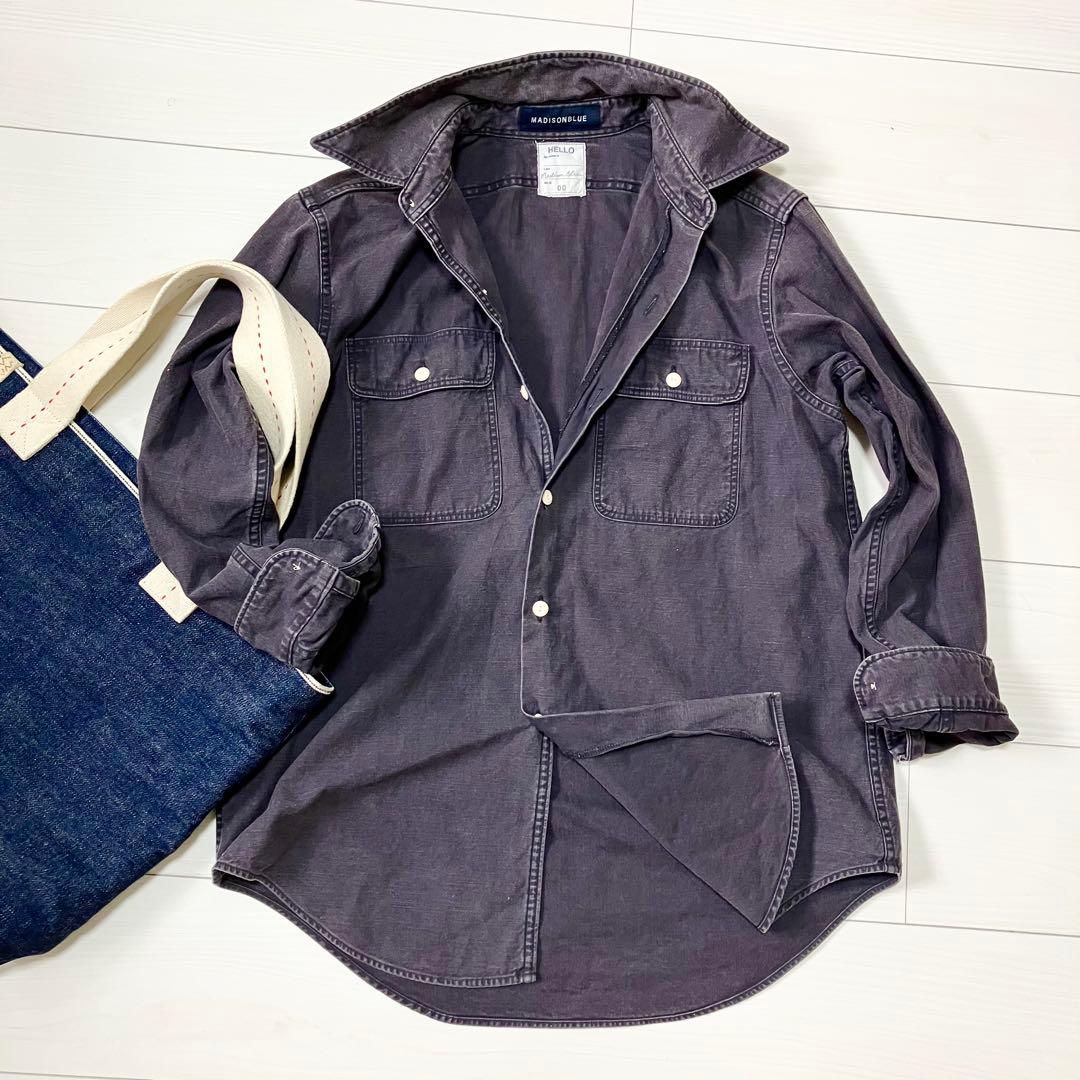 美品✨ マディソンブルー 長袖 コットンシャツ B刺繍