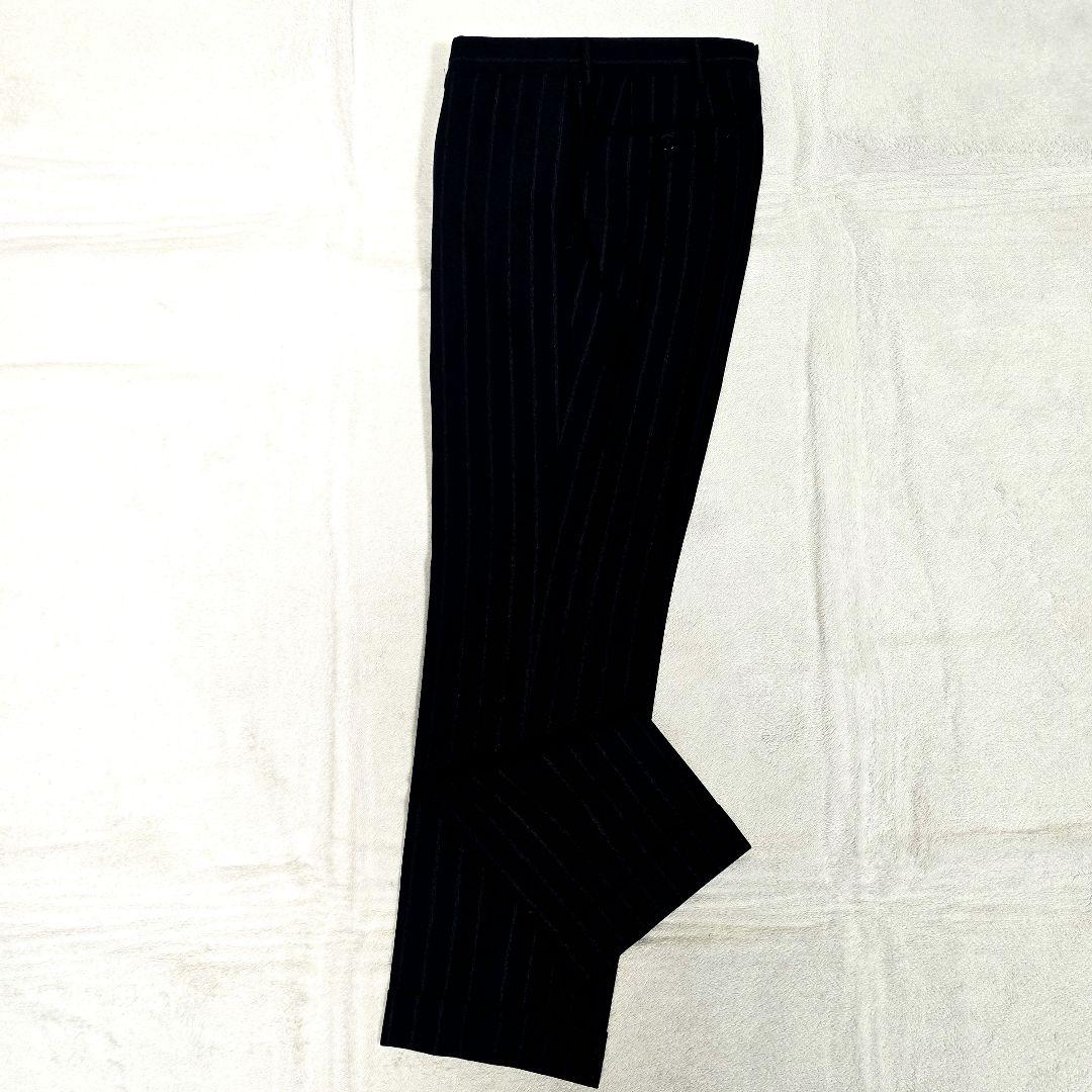 極美品 ビームスエフ スーツセットアップ ビジネス ストライプ ネイビー S相当