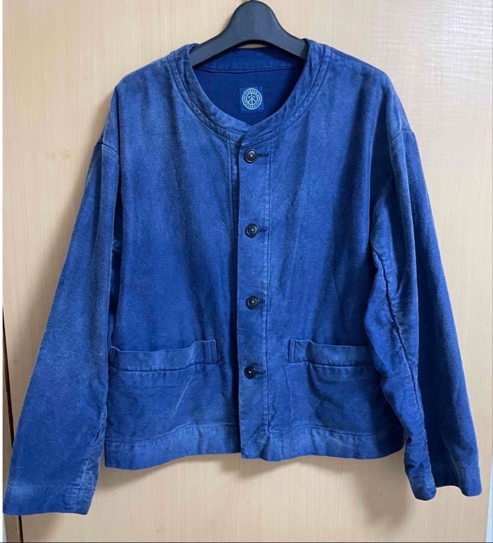 ポータークラシック ノーカラーモールスキンジャケット