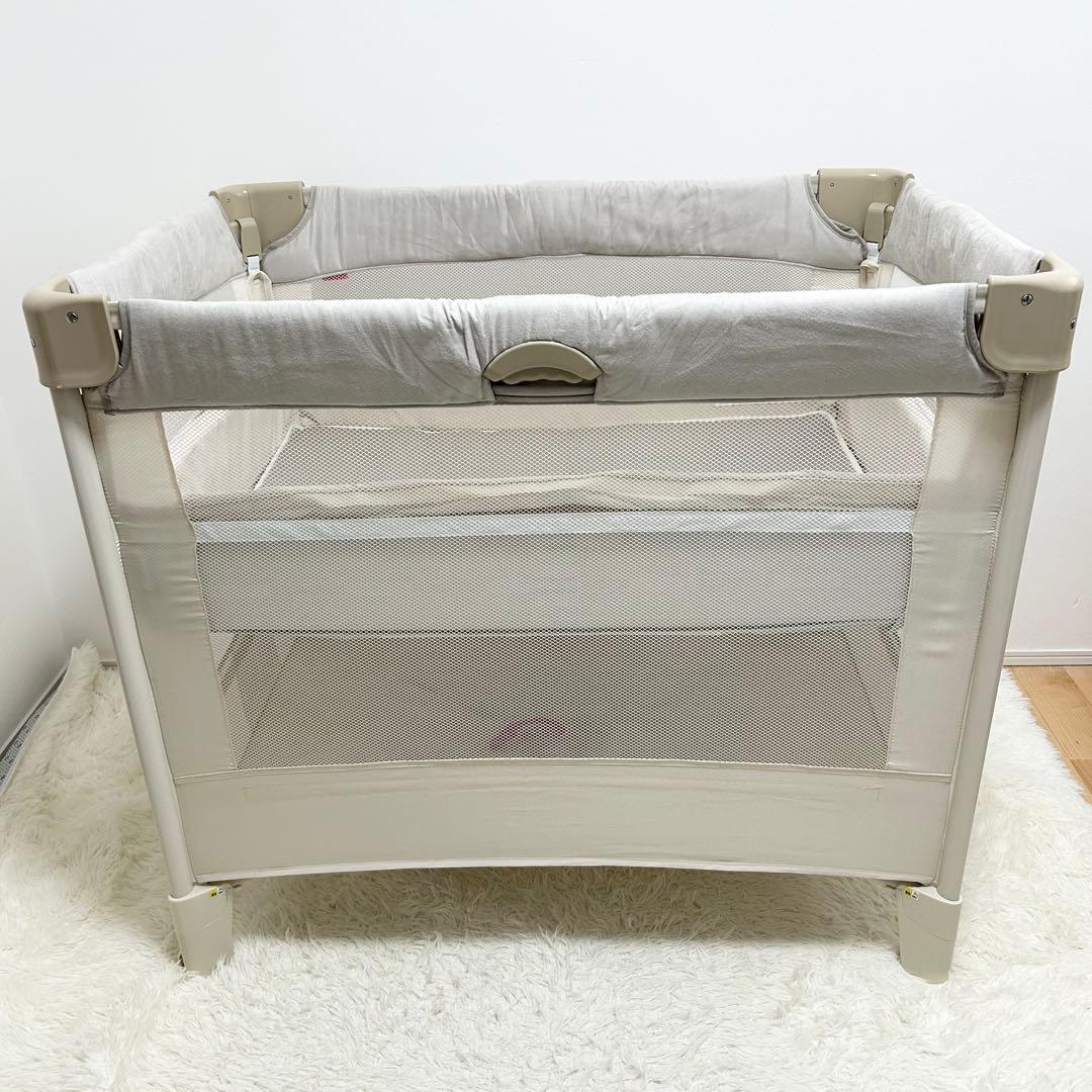 Aprica ココネルエアープラス AB 折りたたみ ベビーベッド 取扱説明書付