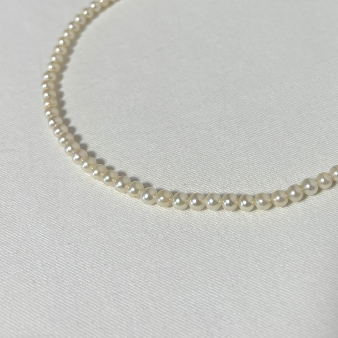 あこや本真珠 ネックレス 4.80mm～5.40mm K14 ミニ鑑別書 糸替済