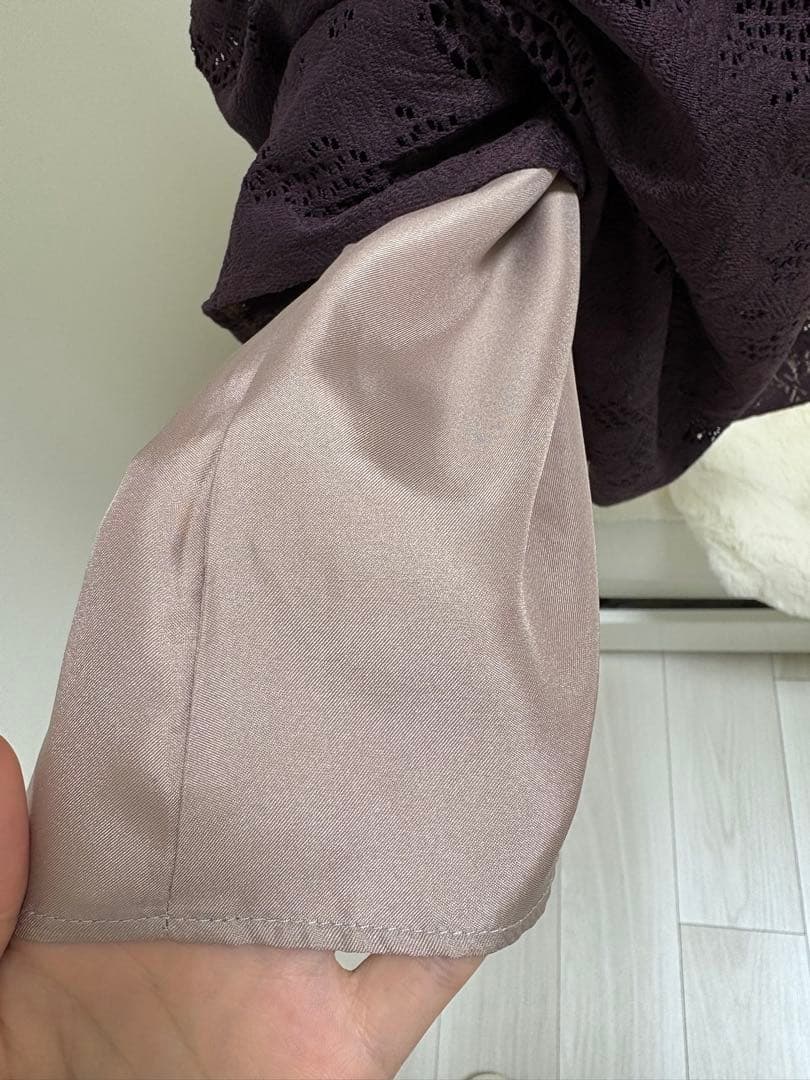 アシンメトリータックドレス