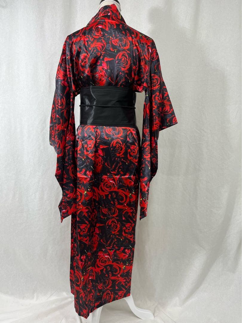 N403 NieR CLOTHING 浴衣 サテン 総柄