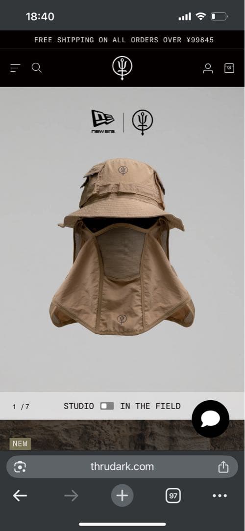 帽子 NEW ERA DESERT STORM BUCKET HAT ThruDark