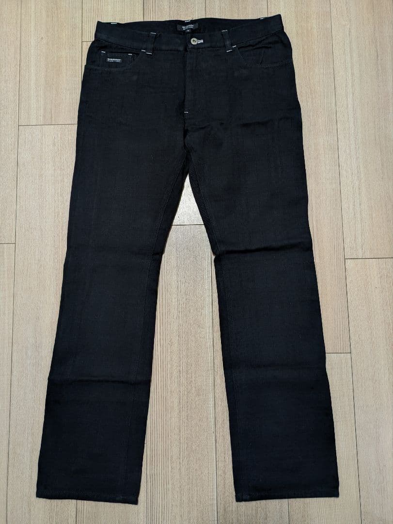 超希少未使用に近い！人気シャドーチェック　ブラックカラー　騎士刺繍　デニム⑥