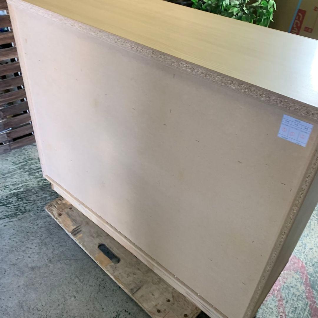 J312\" ホワイト/ ナチュラル 色 5杯 ローチェスト W1200