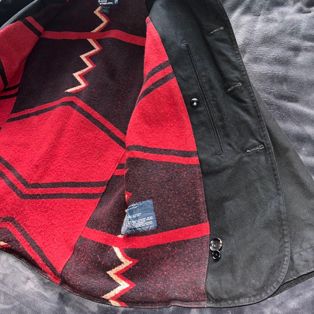 90S ヴィンテージ ラルフローレン ハンティングジャケット M ネイティブ柄