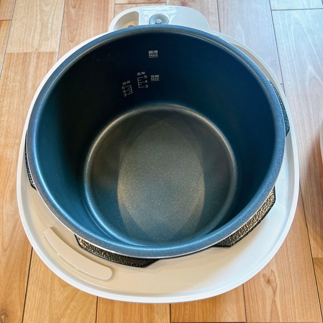 【美品】シロカ siroca 電気圧力鍋 おうちシェフ PRO L 5L グレー