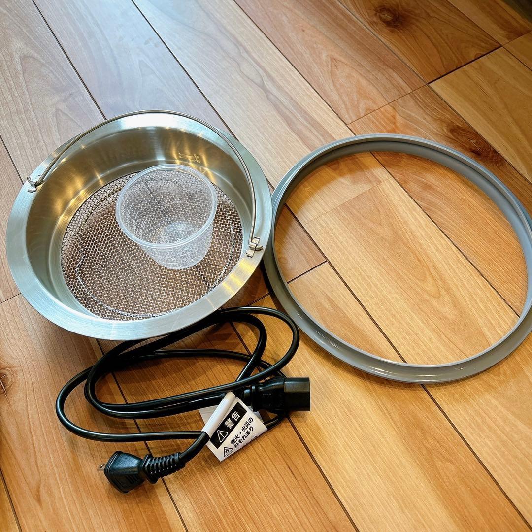 【美品】シロカ siroca 電気圧力鍋 おうちシェフ PRO L 5L グレー