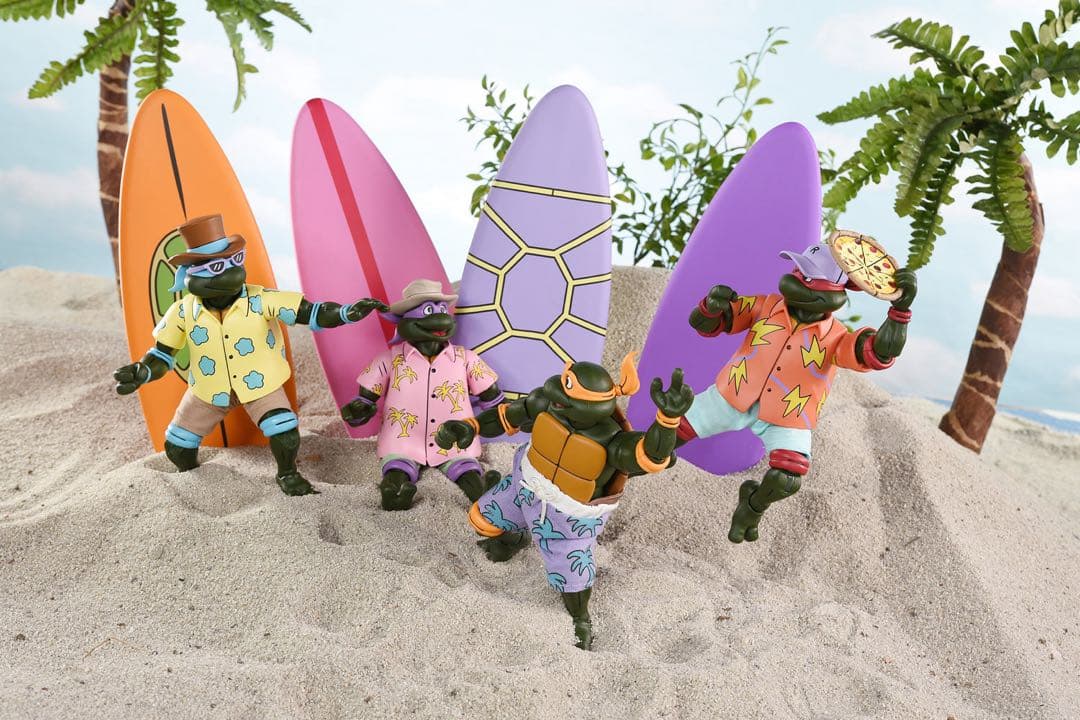 NECAコミコン限定タートルズ-Beach Bros.4-Pack