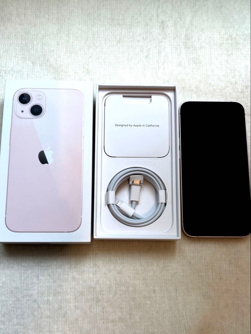 Apple iPhone 13 ピンク 本体(美品)　128GB 箱・付属品付
