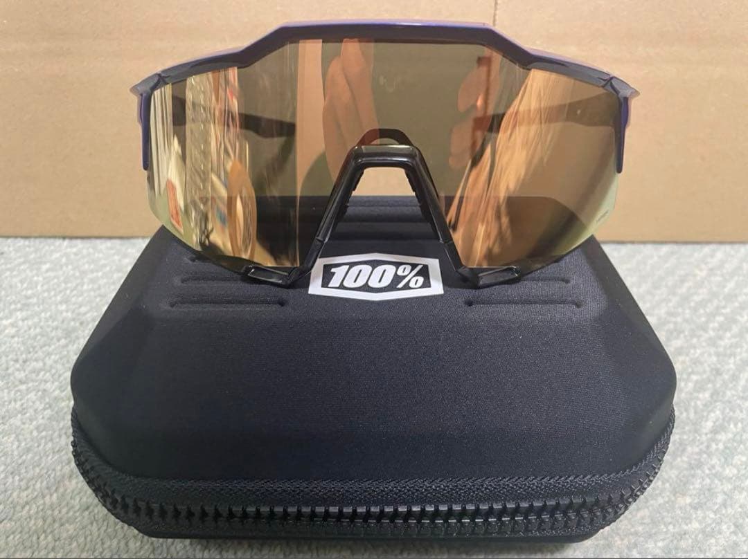 100% サングラス speedctaft Gloss Cobalt Blue