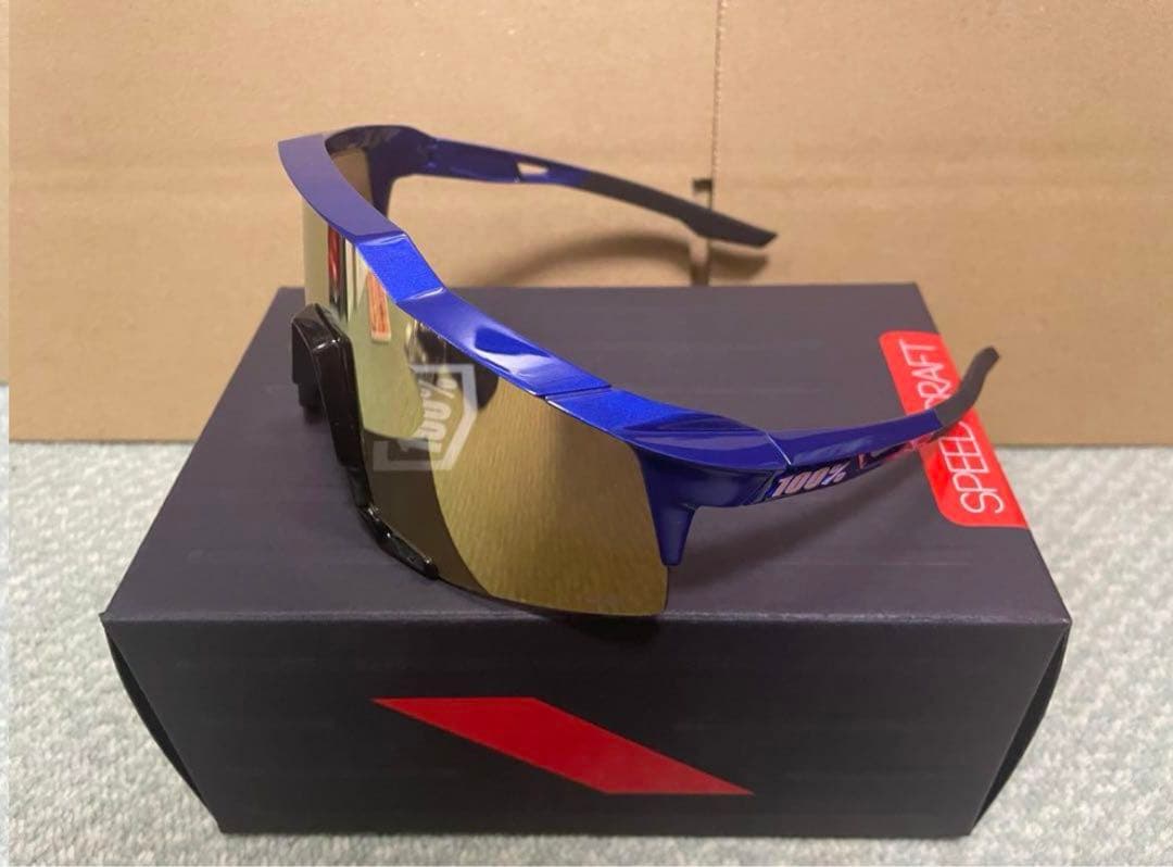 100% サングラス speedctaft Gloss Cobalt Blue