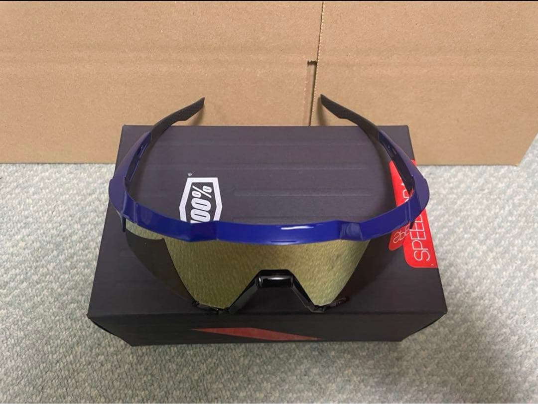 100% サングラス speedctaft Gloss Cobalt Blue
