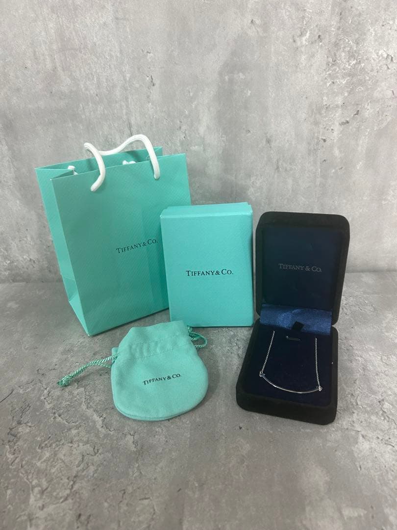 Tiffany& Co. ティファニー ネックレス スマイル ホワイトゴール