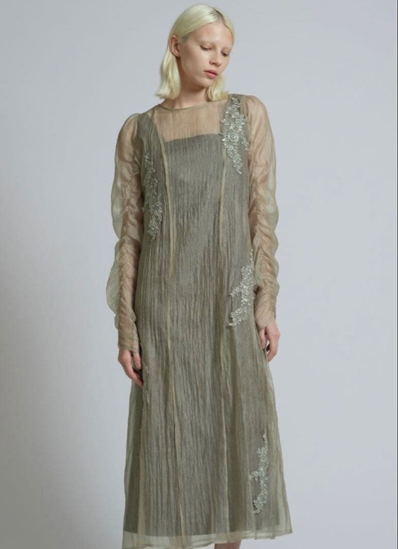 ウィルフリーwillfully oliveオケージョンドレス オリーブ