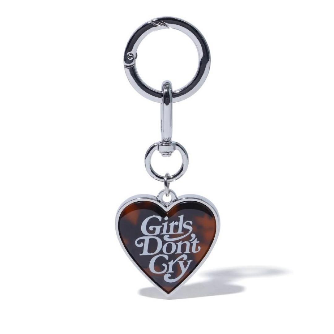 Girls Don't Cry ハート型キーホルダー　シルバー