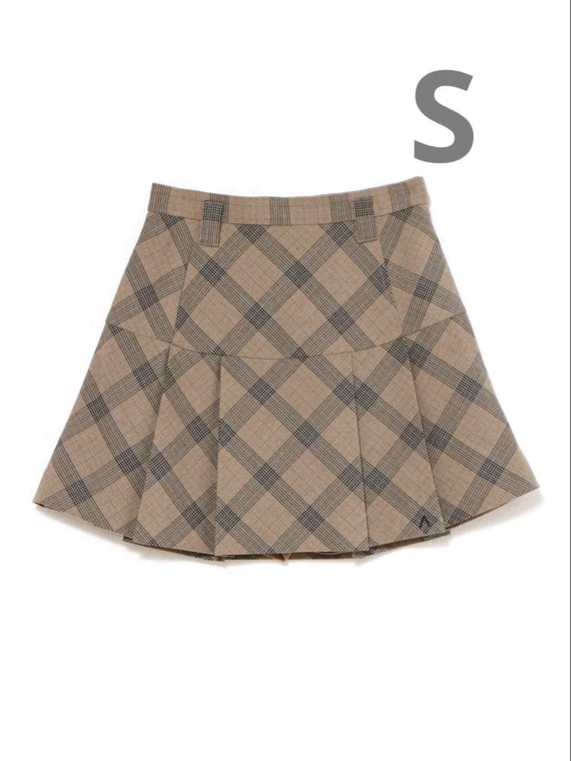 andmary ♡ Coco check mini pleats skirt