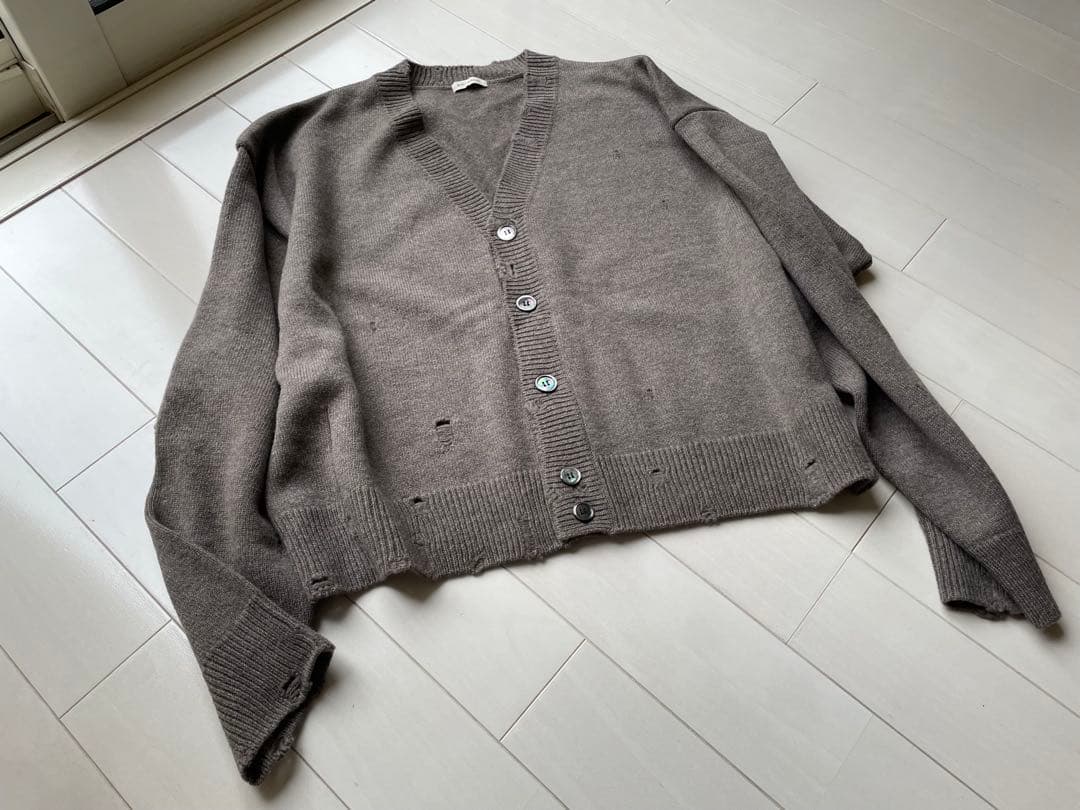 【美品】24aw kaga ryu ニット カーディガン ベスト タグ付き