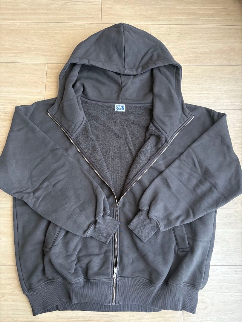 【searoomlynn】VolumeSweatフーディーウォッシュブラック