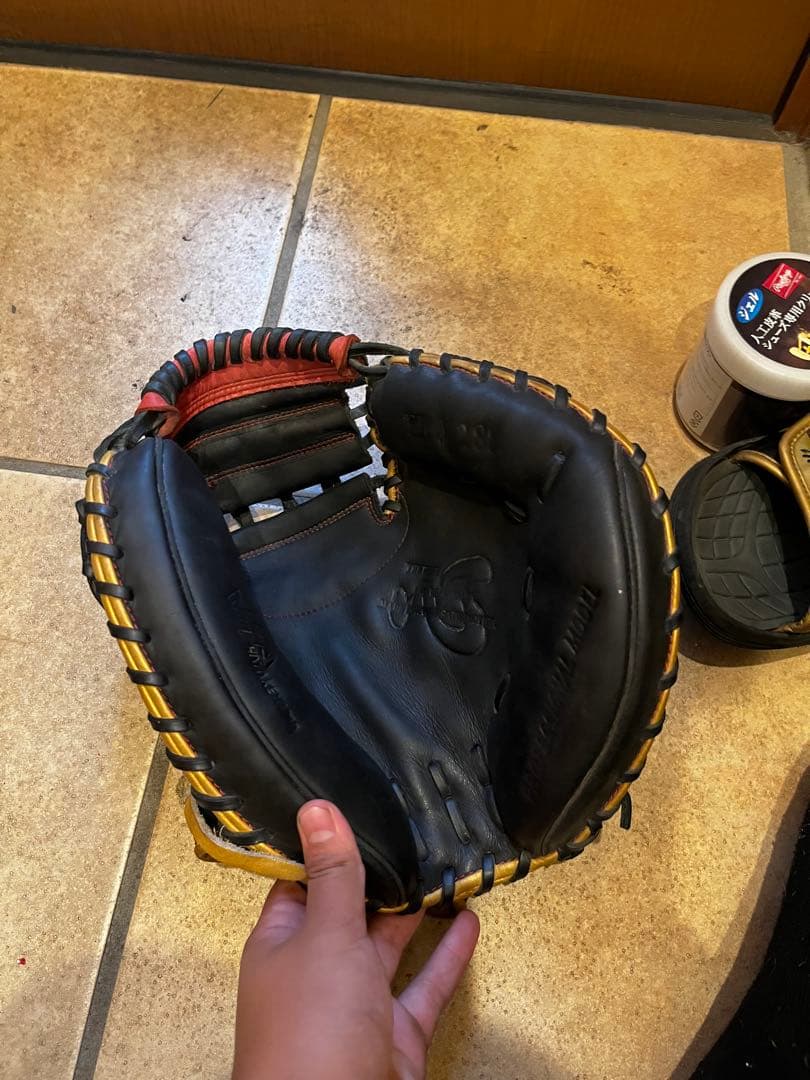 キャッチャーミット　ハタケマ(軟式)