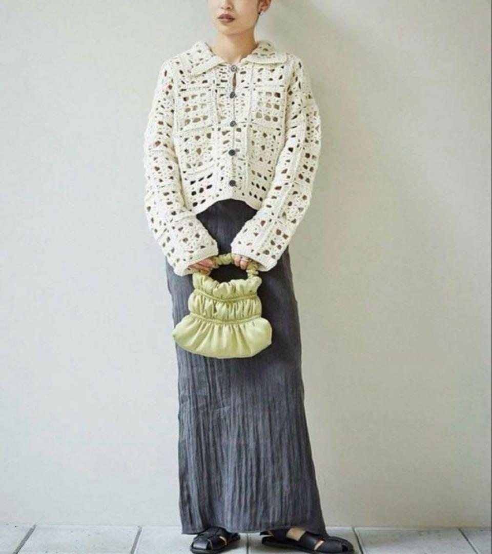 TODAYFUL Crochet Knit Shirtsエクリュ