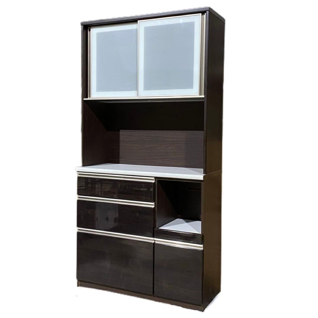 カエル　△【期間限定】ニトリ キッチンボード アルミナ2 100BK