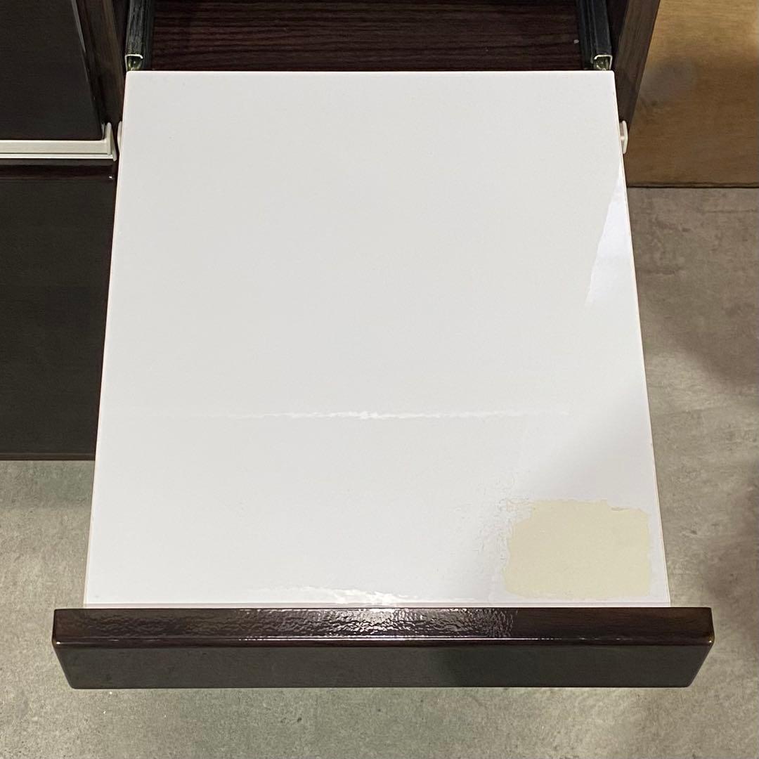 カエル　△【期間限定】ニトリ キッチンボード アルミナ2 100BK