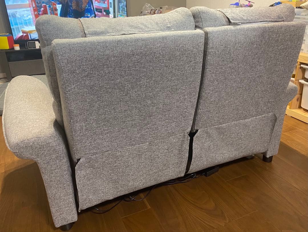 2人掛け電動布張りリクライニングソファ(Nピュール MO)　ニトリ