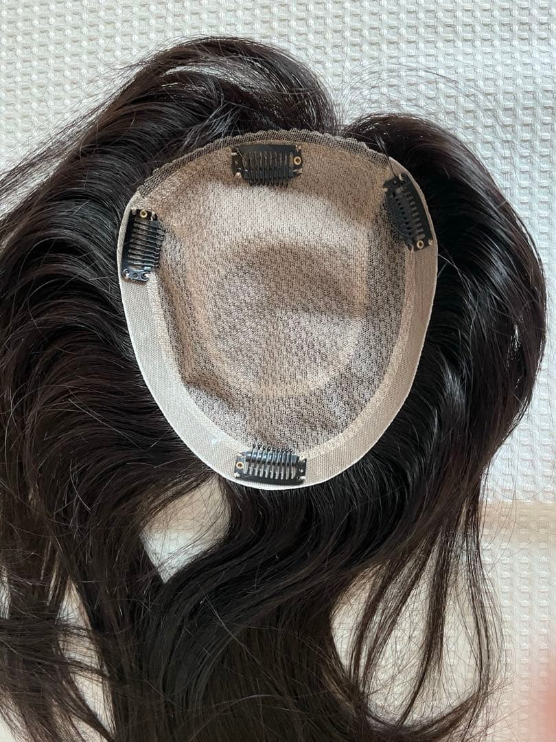 百合子ウィッグ　ヘアピース　15×17cm 長さ45cm