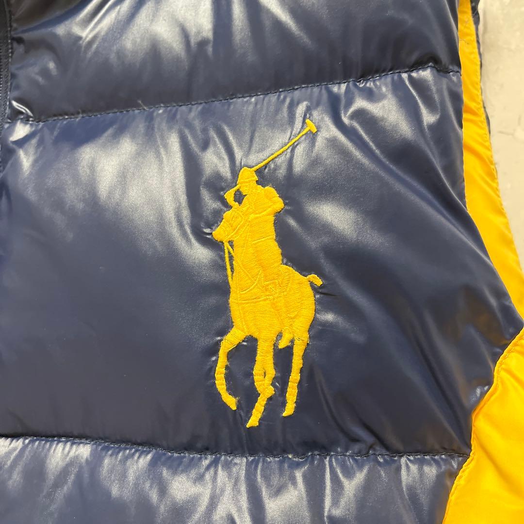 ポロ バイ ラルフローレン ダウンベスト 短丈 ビッグポニー 刺繍ロゴ メンズ