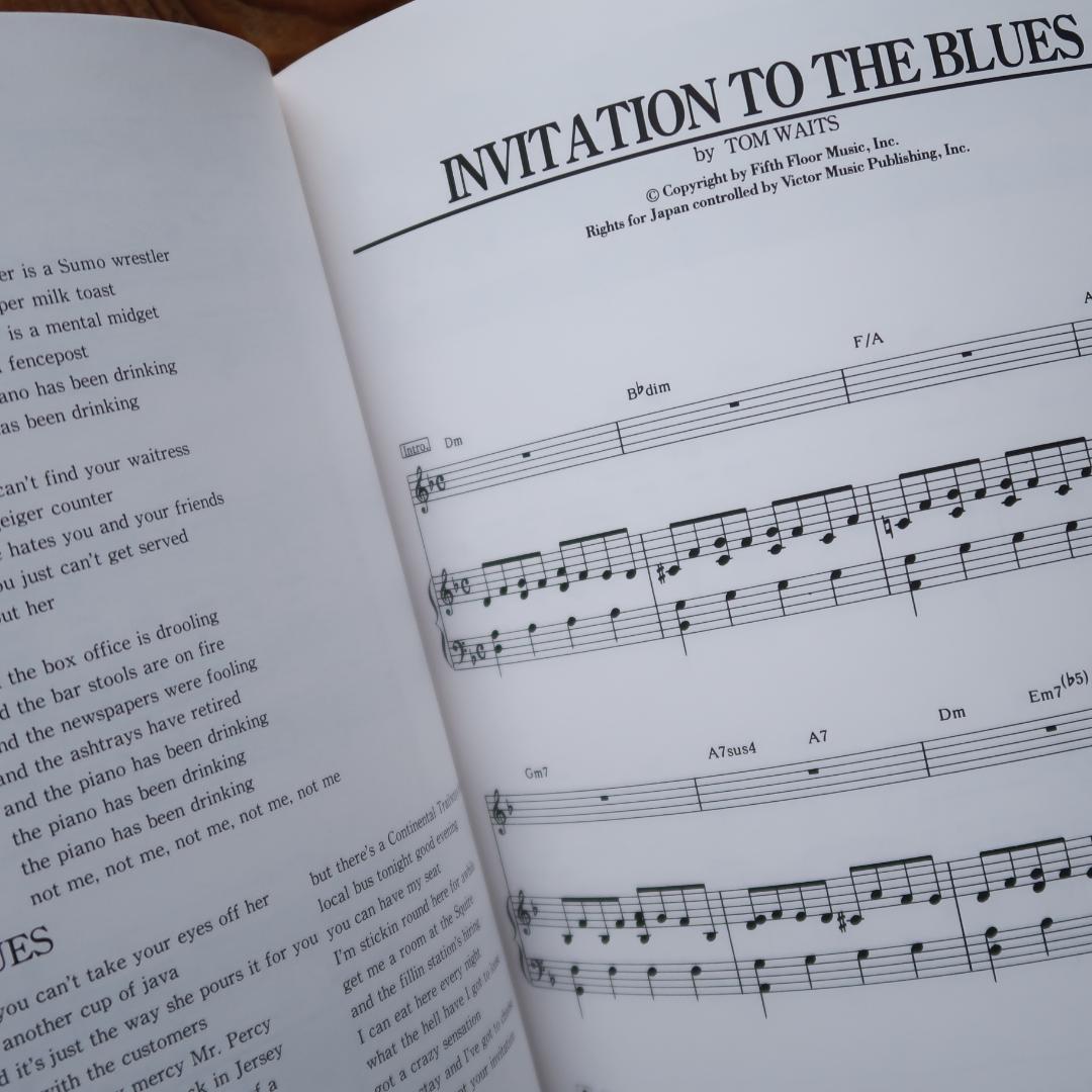 セール！　希少！　ピアノ曲集 ピアノ弾き語り　TOM WAITS トム・ウェイツ