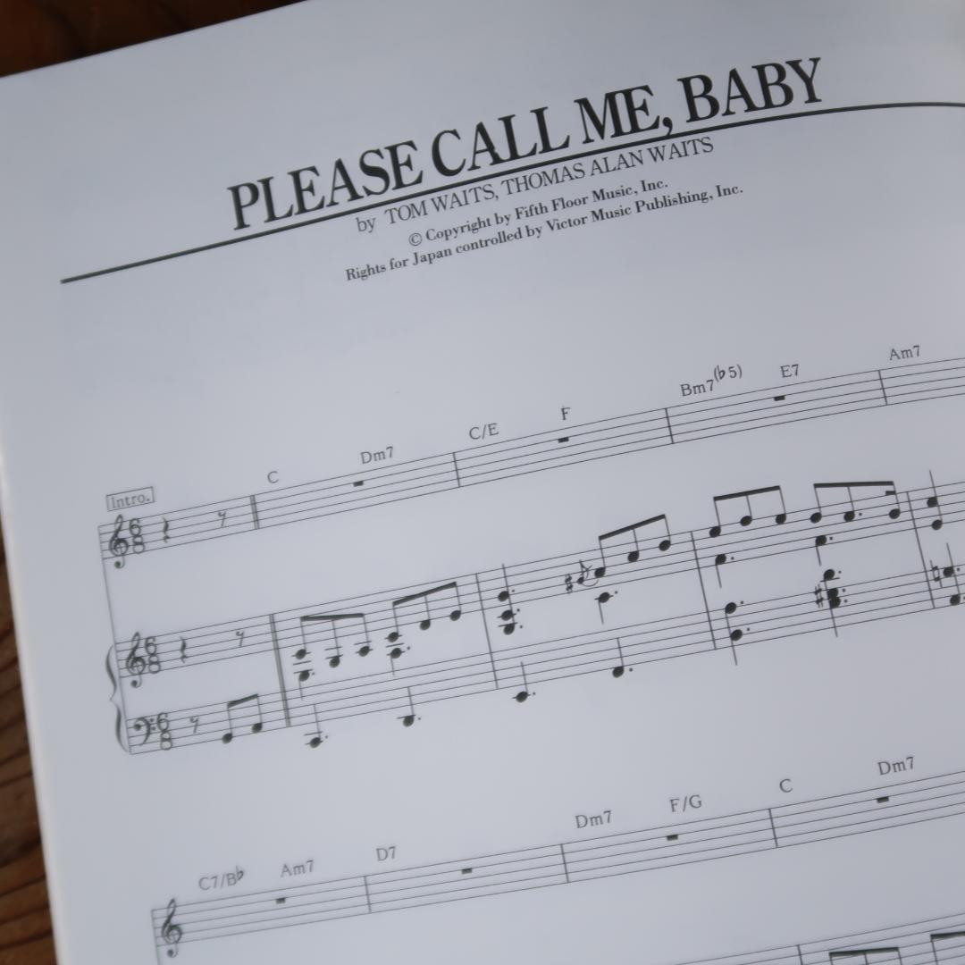 セール！　希少！　ピアノ曲集 ピアノ弾き語り　TOM WAITS トム・ウェイツ