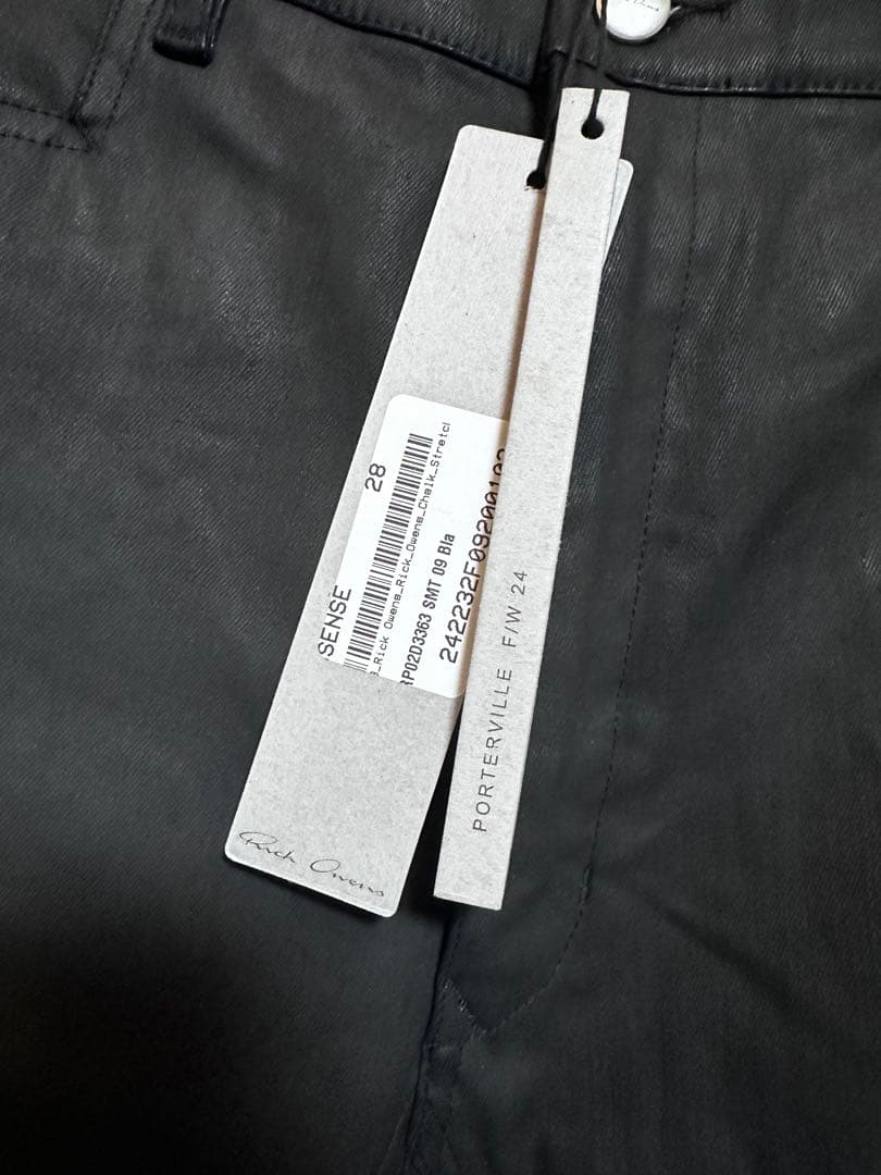 RICKOWENS ブラックデニムハーフパンツ