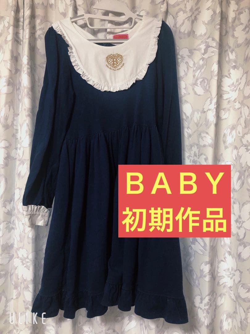 Baby, The Stars Shine Bright カットソー紺ワンピース