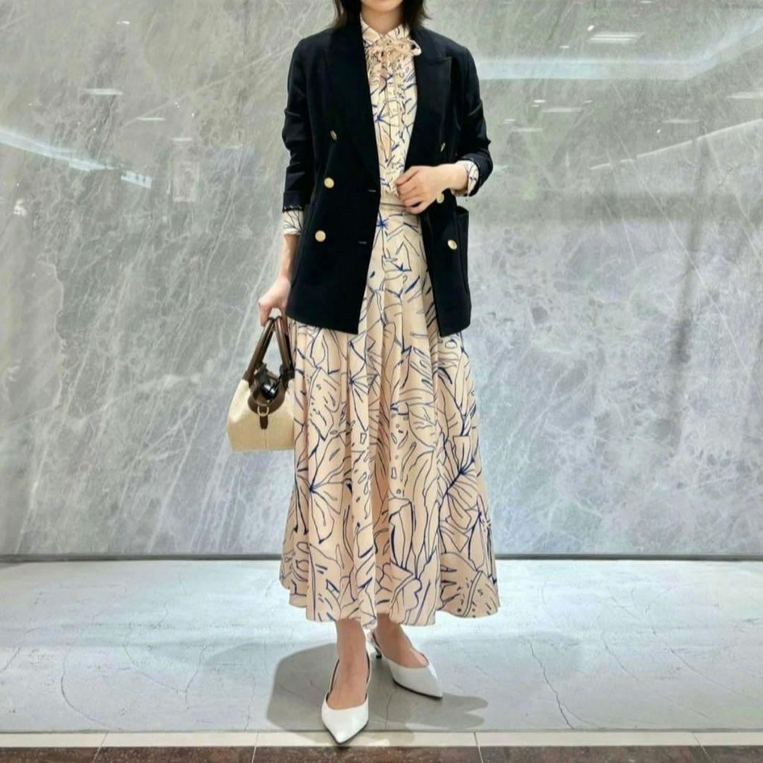 allureville レノクロスダブルブレストジャケット　伸縮性　金ボタン