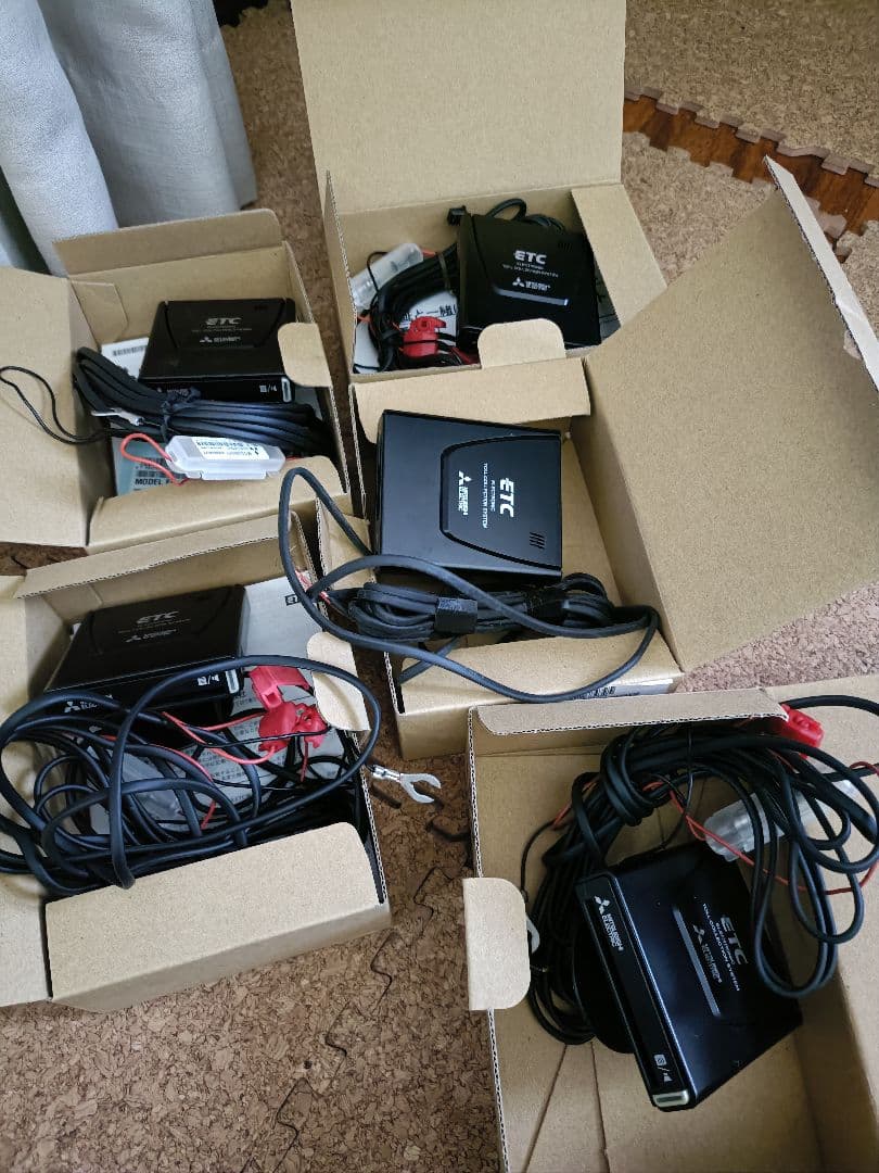 三菱 ETC車載器 アンテナ一体型　まとめて5台