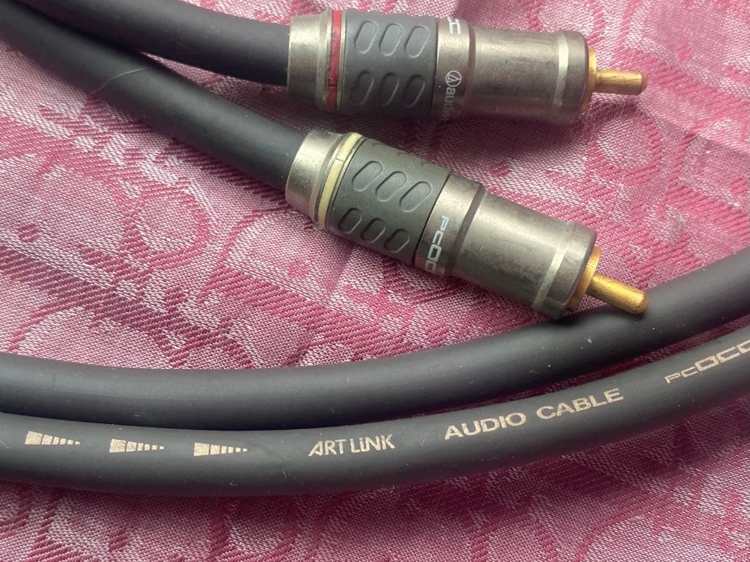 オーディオテクニカAT6A66/1mPCOCC+7Nペア RCAピンケーブル2本