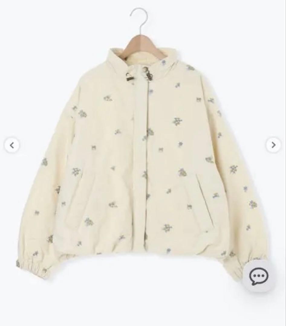 サマンサモスモス＊小花総刺繍中綿ジャケット