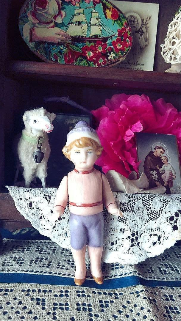 おまけ付❀アンティーク　オールビスクドールHertwig♪プチプレゼンテーション