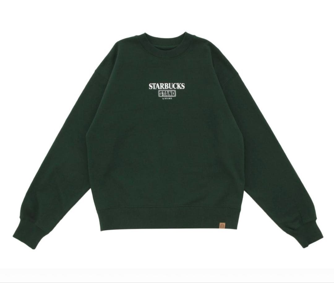【BEAMS】 スターバックスコラボ　スウェット グリーン